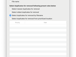 Choose preset selection rules