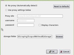 Set connection and storage preferences for proxy access.