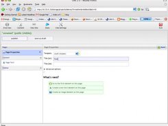 CMS interface: editing a blog entry