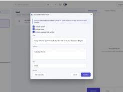 Speed up source setup with DOI-assisted metadata detection and a quick review step before saving.