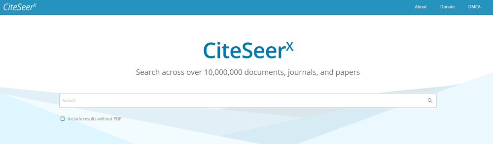 CiteSeerX Screenshot 1