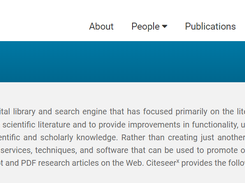 CiteSeerX Screenshot 1