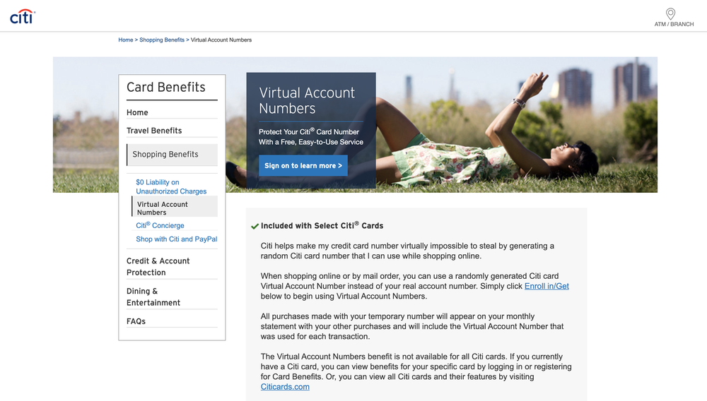 Citi Virtual Account Numbers Screenshot 1