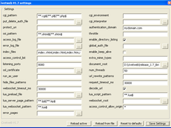 CivetWeb server settings (Windows, V1.7)