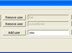 Add users and passwords (Windows version)