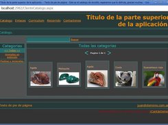 Aplicación a la que accede el usuario o cliente del catálogo.