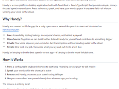 Handy STT Screenshot 1