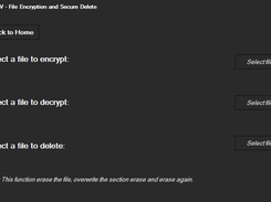 Encryption and secure delete page