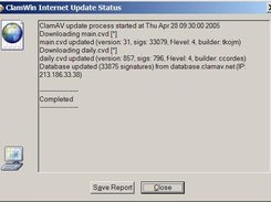 Updating virus definitions via Internet