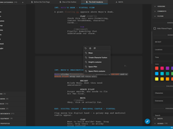 Screenshot of script breakdown and content filtering in Clapperbie