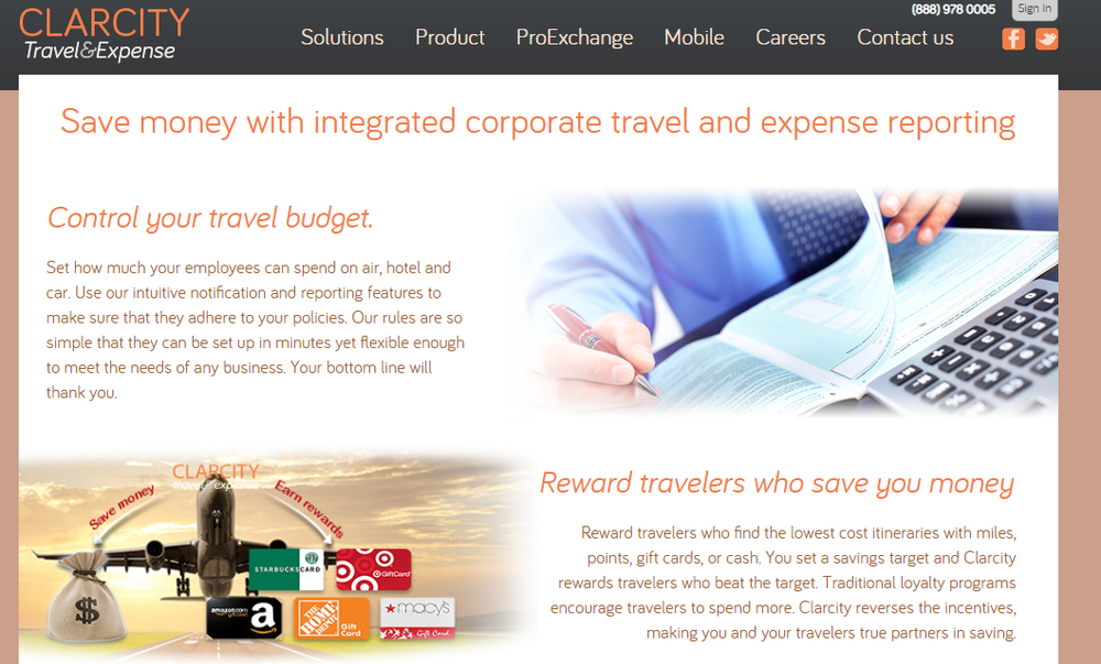 Clarcity Travel & Expense Screenshot 1