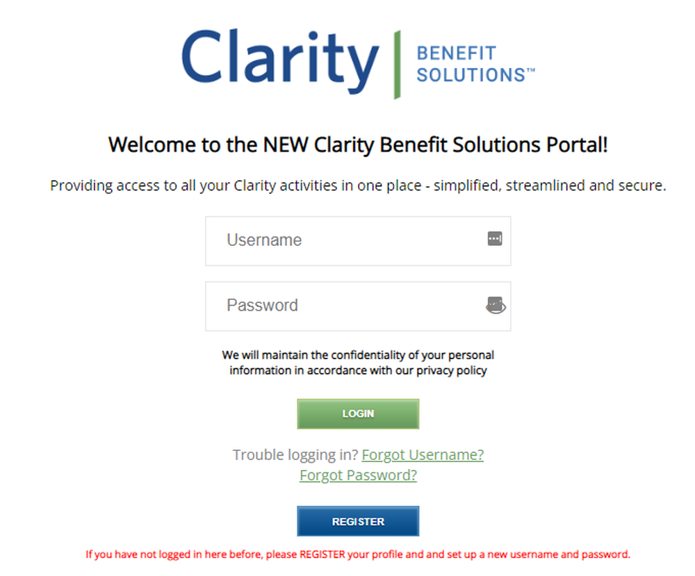 Clarity Benefit Solutions Screenshot 1