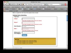 The example page for the form validation behaviour.