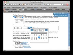 The example page for the calendar behaviour.