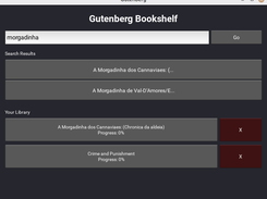 project Gutenberg reader