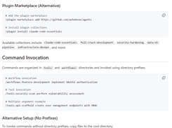 Claude Code Slash Commands Screenshot 1