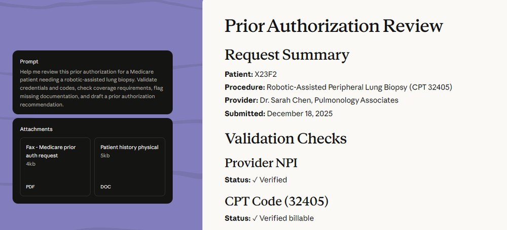 Claude for Healthcare Screenshot 1