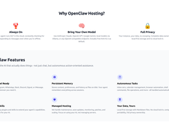 ClawHost Screenshot 1