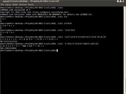 Command Line Calculator v0.3 running on Ubuntu