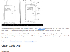 Clean Code concepts for .NET/.NET Core Screenshot 1