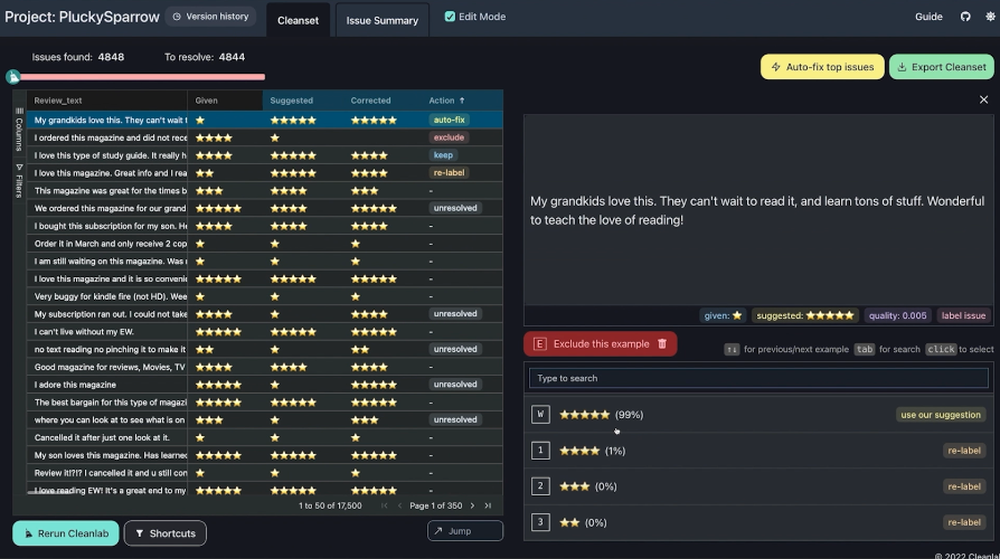Cleanlab Screenshot 1