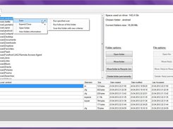 Result screen with scan options