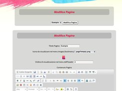 Admin Panel: Content editor, theme:Lacrimogeno