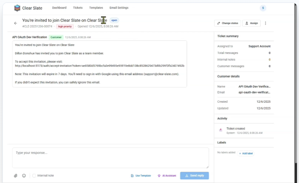 Clear Slate Screenshot 1