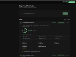 Single Email Verification