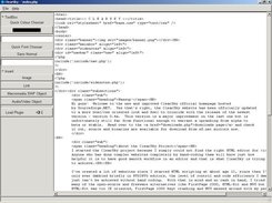 screenshot of the program