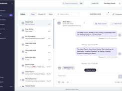 Reply to incoming messages and questions, see conversation histories, and start new two-way conversations in your inbox.