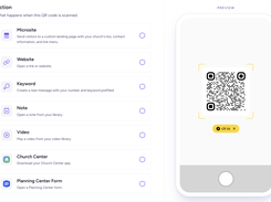 Generate unlimited QR codes that open your website, landing page, keyword, and more.