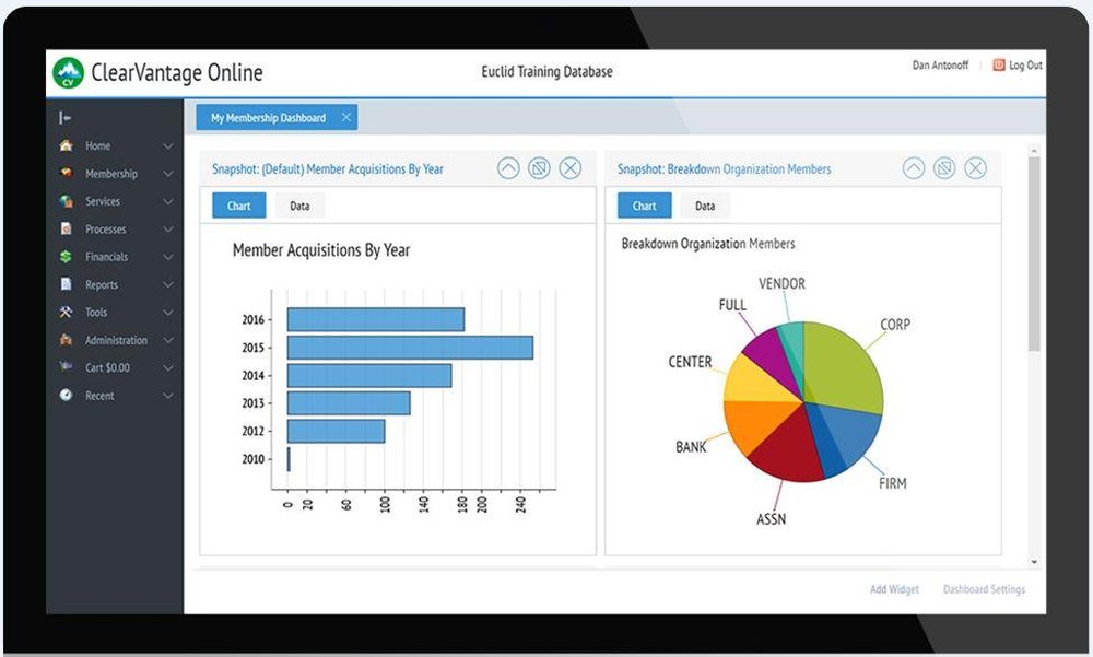 ClearVantage Online - My Membership Dashboard