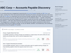 Your project home page - housing everything you know about all of your processes, systems, personas, requirements and more - automatically managed.