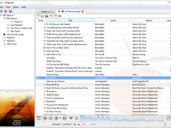Playlist tab, while listening to songs from multiple Internet services