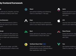 Supported Frameworks