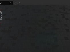 Default (current month and year)