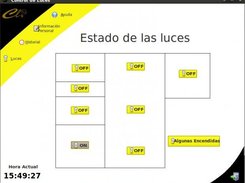 Interfaz para interactuar con el sistema de iluminación