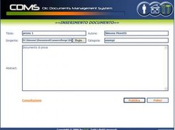 the insert document form