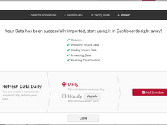 Schedule data refresh daily, hourly or up to the minute