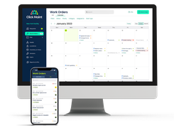 View and manage work orders & PMs from a calendar dashboard.
