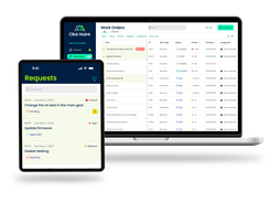 Easily manage work orders and  requests from desktop and mobile.