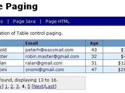 Table Paging