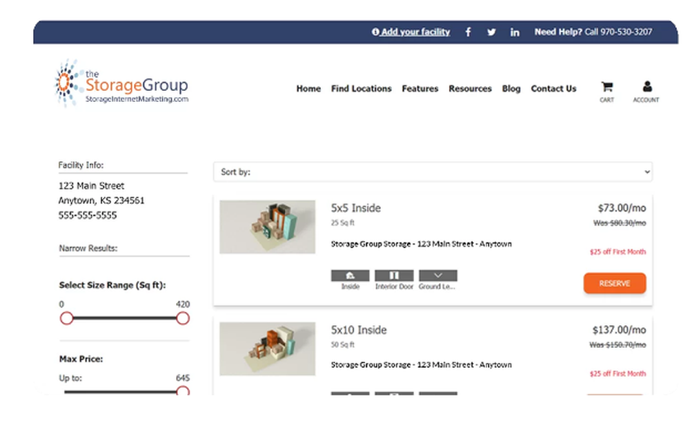 ClickandStor®  Screenshot 1
