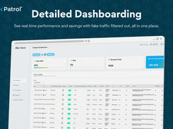 Detailed Dashboarding - See real time performance and savings with fake traffic filtered out, all in one place.