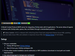 ClickUp MCP Server Screenshot 1