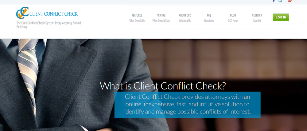 Client Conflict Check Screenshot 1