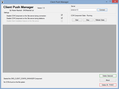 Client Push Manager connected to a Site server