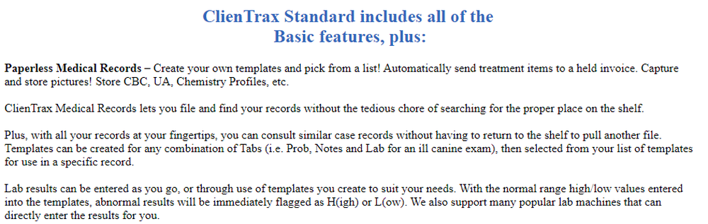 ClienTrax Screenshot 1