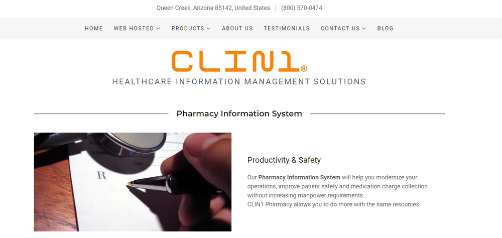 CLIN1 Pharmacy Screenshot 1